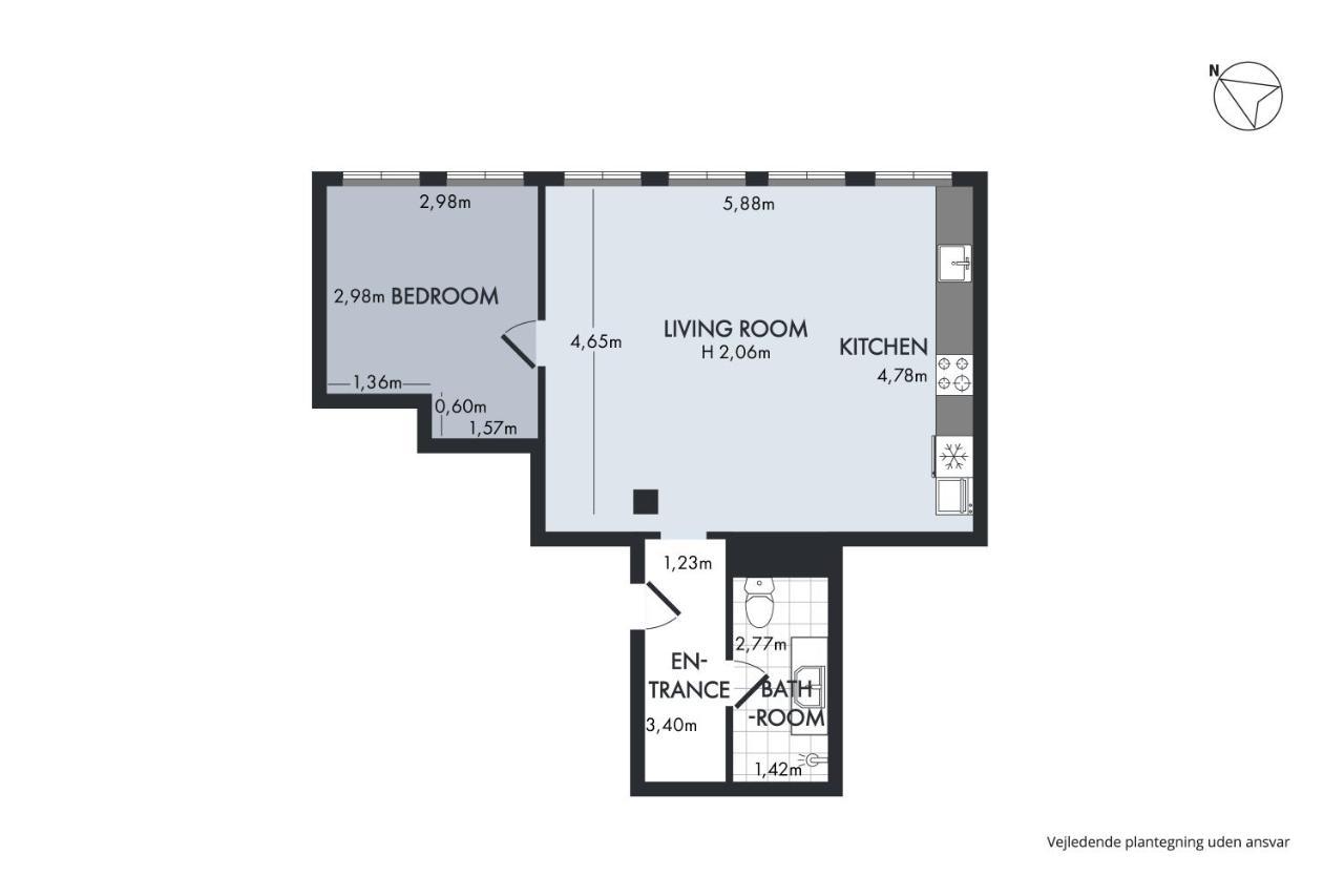 Sanders Regent - Endearing One-Bedroom Apartment Near Central Square 哥本哈根 外观 照片